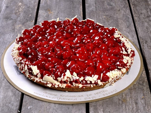 Frambozen vlaai zanddeegbodem